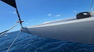 Boring tradewind sailing #2 to fall asleep or as screensaver. No music, no voiceover, no cuts.