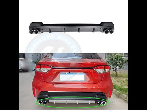 One Way To Make Your Car Sportive Rear Diffuser Spoiler installation Fit For Toyota Corolla