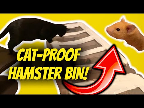 (CAT-PROOF) HAMSTER BIN | DIY | $30 | HANDMADE | cat proof hamster cage