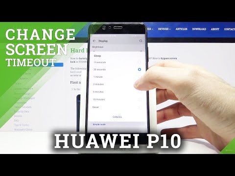 How to Change Screen Timeout in HUAWEI P10 – Display Settings
