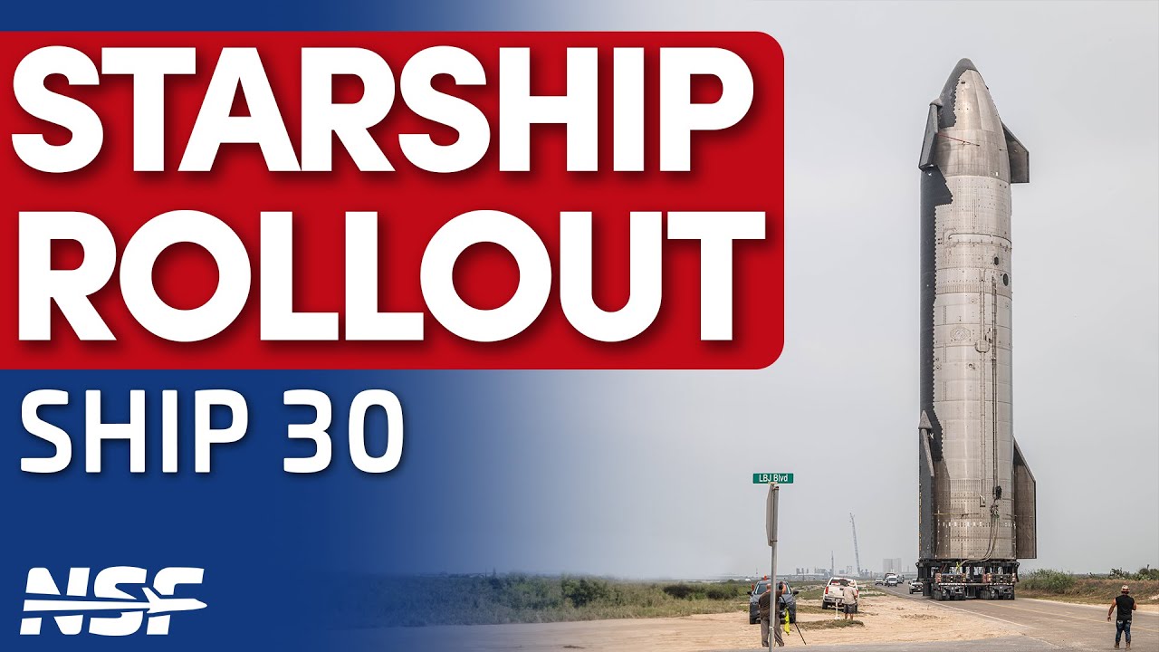 🔴 FULL REPLAY: SpaceX Rolls Ship 30 to the Launch Site | Starbase