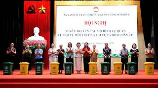 Ủy ban MTTQ Việt Nam phường Tam Điệp tổ chức Hội nghị tuyên truyền các mô hình tự quản về bảo vệ môi trường tại cộng đồng dân cư