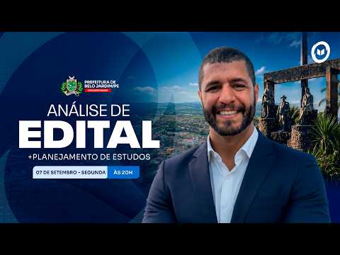 CONCURSO PREF. BELO JARDIM/PE: ANÁLISE DE EDITAL + PLANEJAMENTO DE ESTUDOS