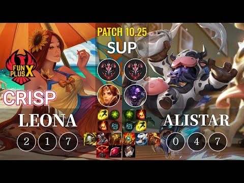 FPX Crisp Leona vs Alistar Sup - KR Patch 10.25