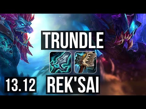 TRUNDLE vs REK'SAI (TOP) | 6/1/1, Rank 9 Trundle | NA Challenger | 13.12