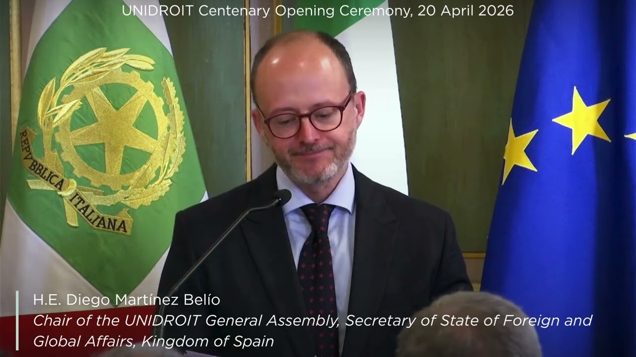 Centenary - Opening speech by H.E. Diego Martínez Belío, Kingdom of Spain