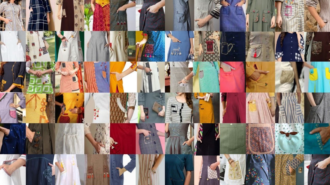 latest#stylish#trendy#pocket kurti design#pocketstyle kurti#front pocket kurti #kurtiswithsidepocket