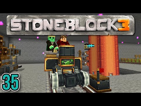 Minecraft: StoneBlock 3 Ep. 35 - Choo Choo
