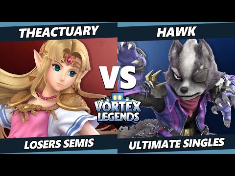 Vortex Legends 25 Losers Semis - TheActuary (Zelda) Vs. Hawk (Wolf) SSBU Ultimate Tournament