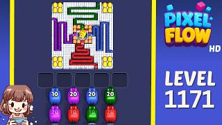Pixel Flow Level 1171 Solution Walkthrough