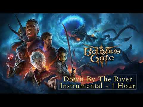 Baldurs Gate 3 | Down By The River Instrumental OST | 1 Hour | Ambience Music