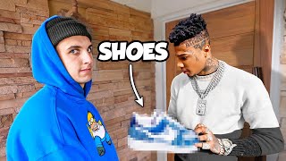 I Gave Blueface Custom Shoes!