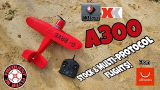 XK A300 BIPLANE MAIDEN WITH STOCK AND MULTI-PROTOCOL TX