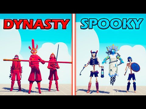 DYNASTY TEAM vs SPOOKY TEAM - Totally Accurate Battle Simulator | TABS