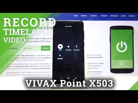 How to Record Time Lapse in VIVAX Point X503 – Record Looped Videos