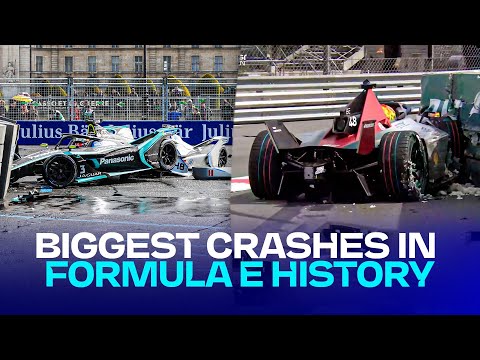 "CHAOS at turn one!" 😱 | Biggest crashes in Formula E history