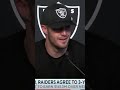 Derek Carr almost retired to go play golf?! ? #shorts