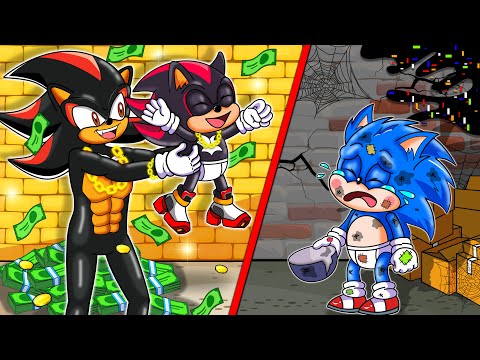 Good Baby Sonic Vs Poor Dad Shadow - Rich Vs Broken Family - Sonic the Hedgehog 2 Animation