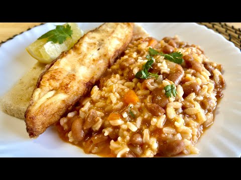 Solha frita com Arroz de feijão (malandrinho), venha ver esta fantástica receita!