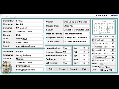 How to Create Student Management System with MySQL Database in Visual C++ -  Part 1 of 3