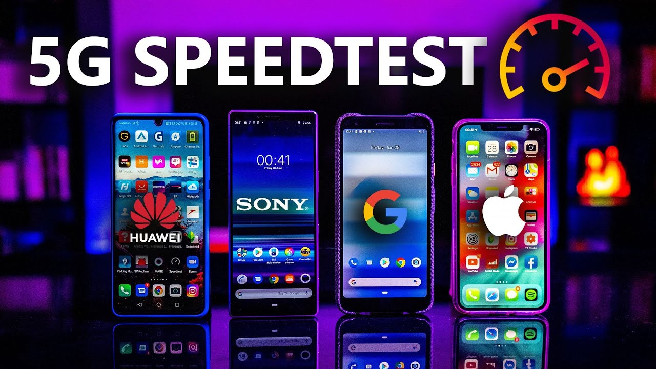 Huawei P30 Pro vs Sony Xperia 1 vs Google Pixel 3a XL vs iPhone XS Max - Wifi 5G Speedtest !