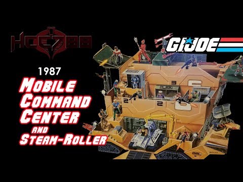 HCC788 - 1987 MOBILE COMMAND CENTER and STEAM-ROLLER Vintage G.I. Joe toy review!