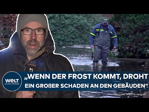 HOCHWASSER DEUTSCHLAND: Häuser unter Wasser – Jetzt können die Minusgrade zu neuen Gefahren führen