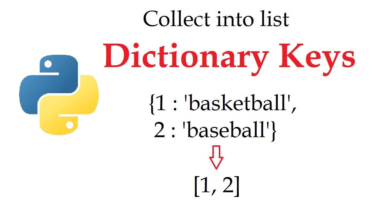 Convert Dictionary Keys to List | Python Fundamentals