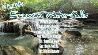 【Nature Life】Erawan Waterfalls in Kanchanaburi, Thailand