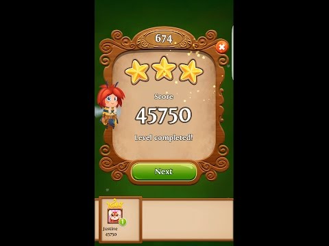 Blossom Blast Saga Level 674