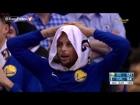 Jordan Bell Off the Backboard Dunk - Warriors vs Mavericks - October 23, 2017 - 2017-18 NBA season