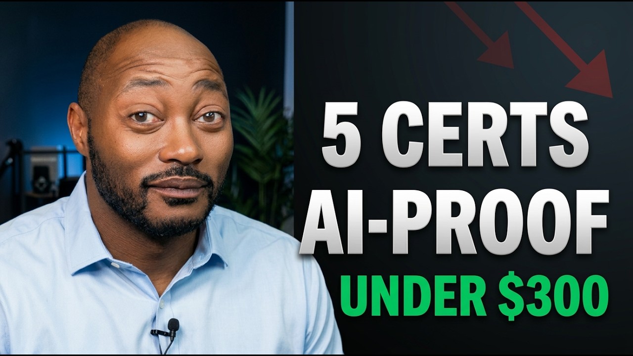 TOP 5 Certifications That Make You AI-Proof in 2026 (Under $300, One Is Nearly Free)