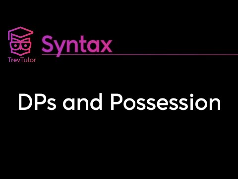 [Syntax] DP Hypothesis and Possessive Structure