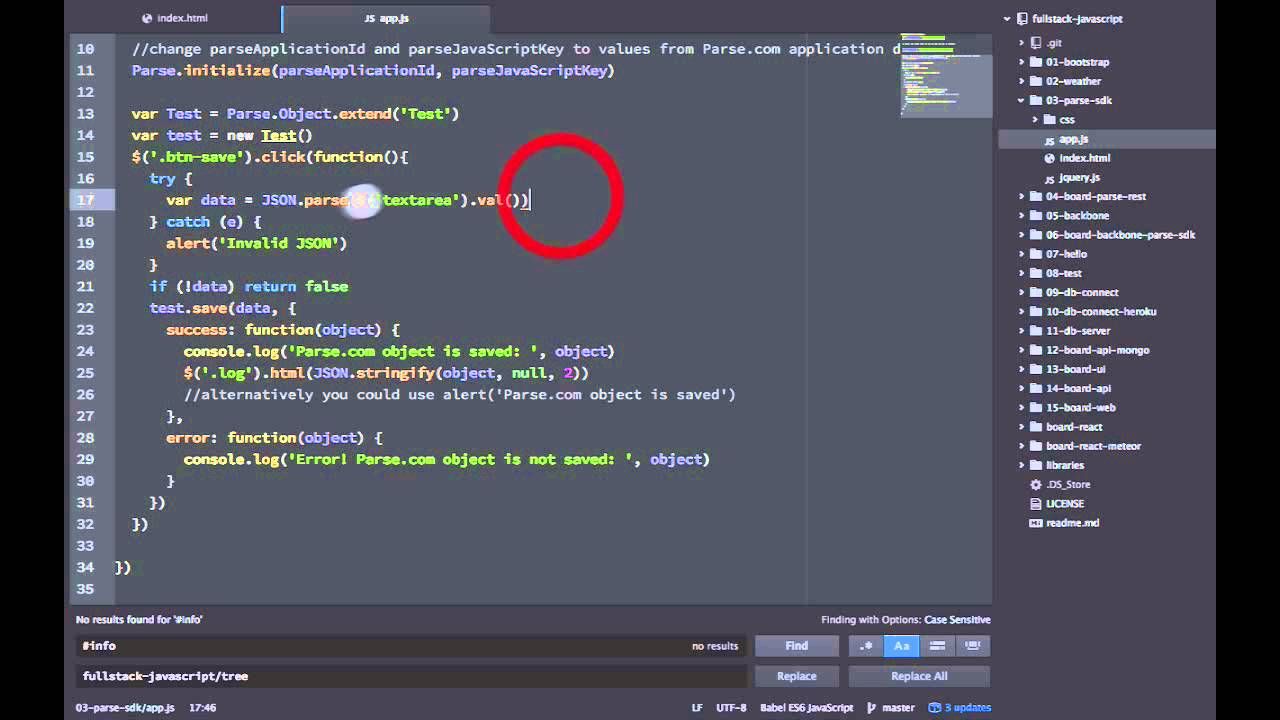 Fullstack JavaScript: Parse.com JavaScript SDK (03-parse-sdk)