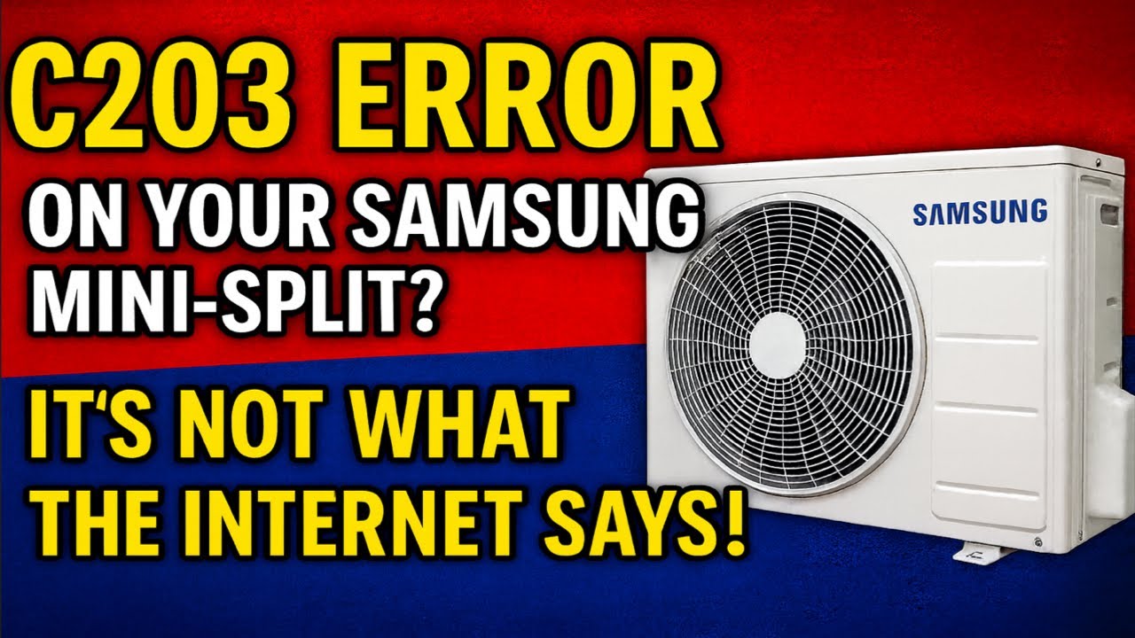 C203 Error on Your Samsung Mini-Split? It’s Not What the Internet Says! EP245