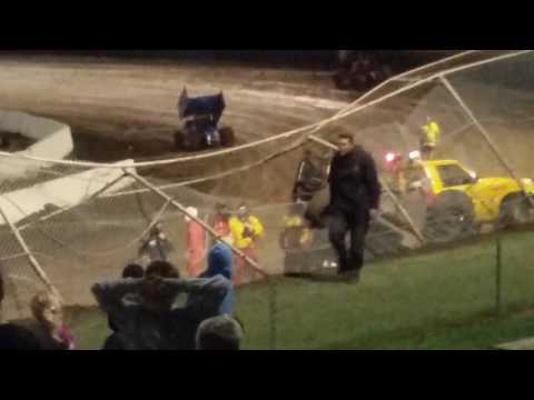 FTBC Photography Sprintcar  Crash Q 59 Kevin Titman 3/12/2016