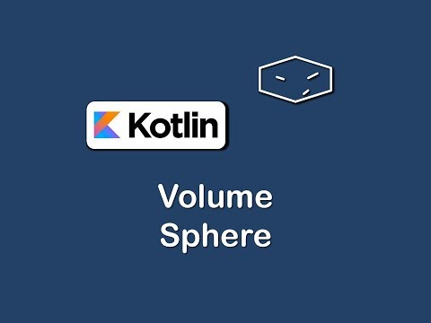 volume of sphere in kotlin