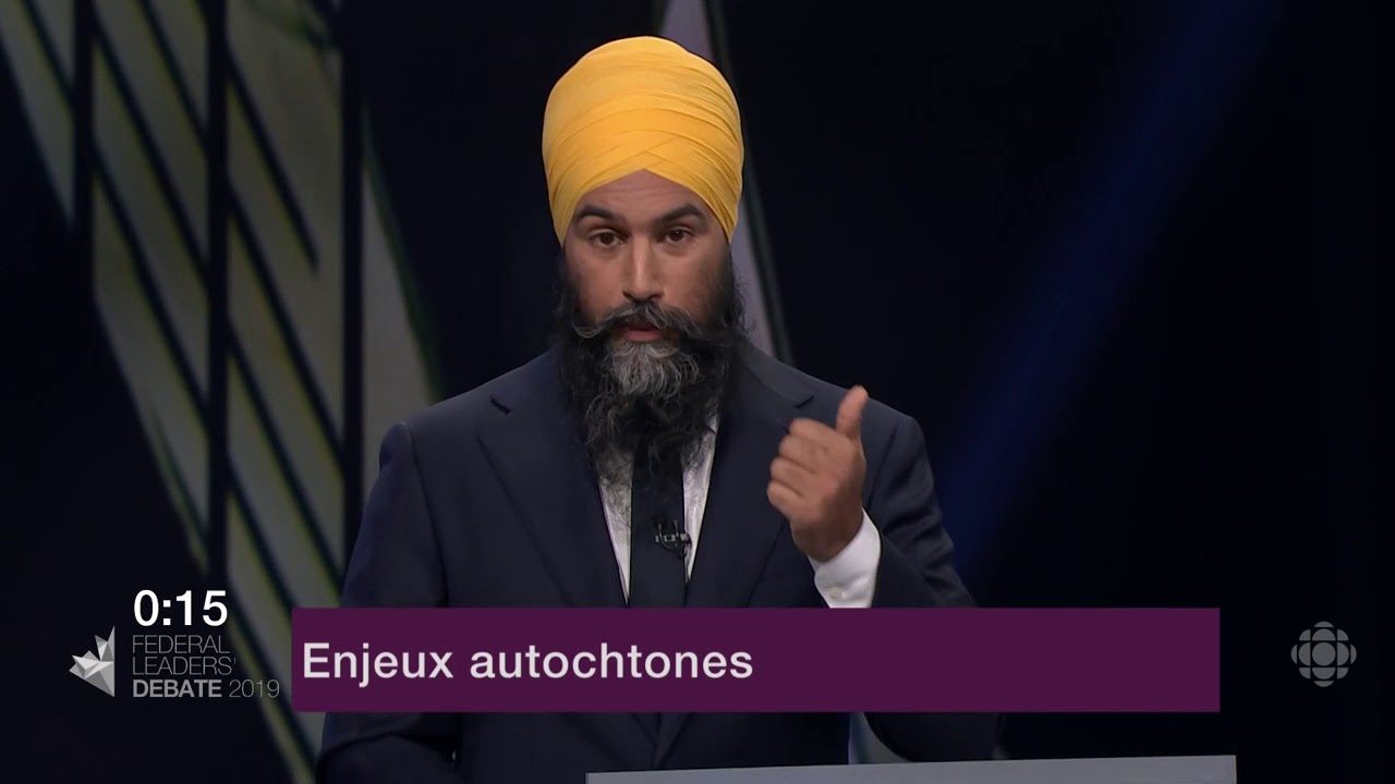 Jagmeet Singh répond à la question d’un citoyen sur la réconciliation avec les Autochtones