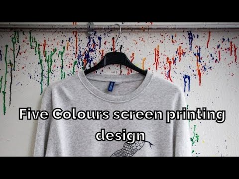 Five Colour Camo screen printing