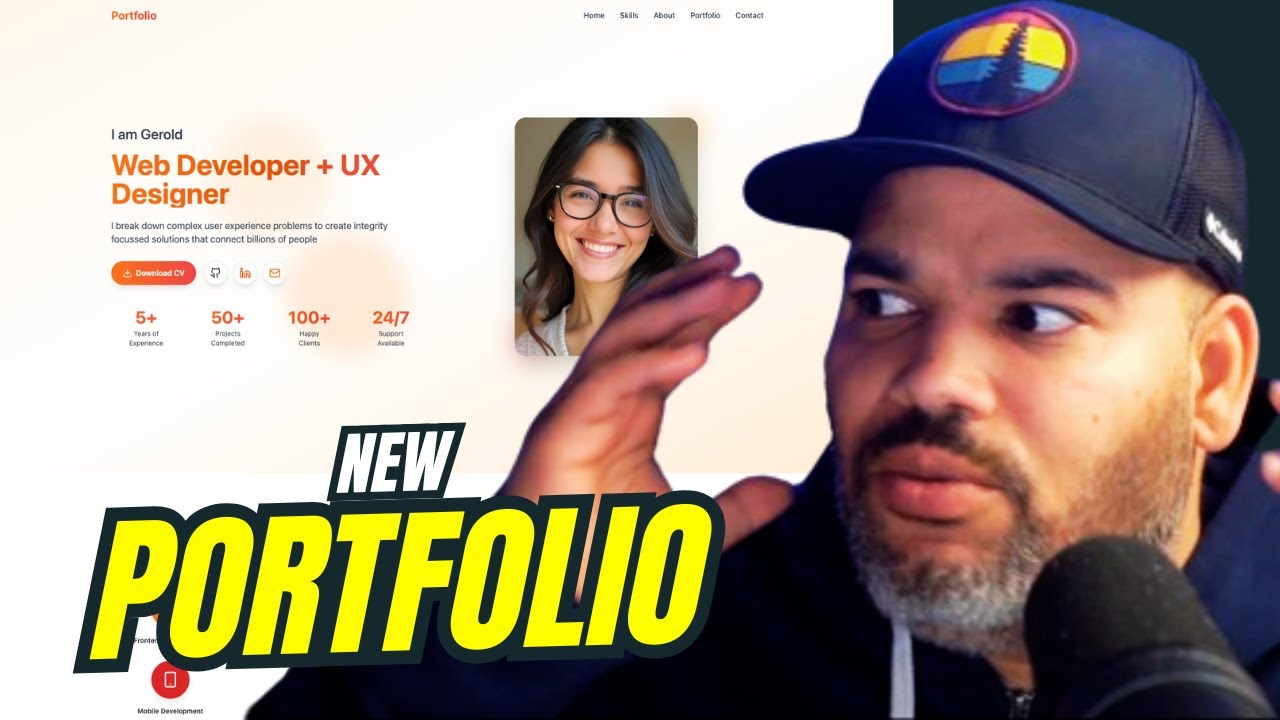 Make a Stunning Web Developer Portfolio Using AI in 2025!