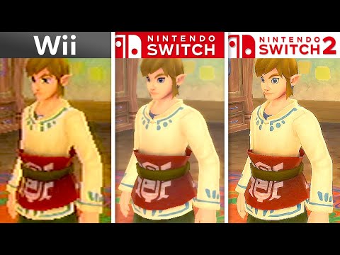 Zelda Skyward Sword HD | Wii vs Switch vs Switch 2 | 4K Full Graphics Comparison