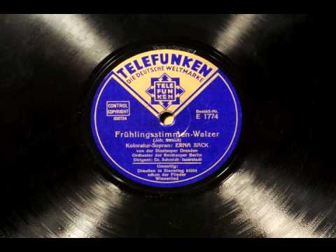 Erna Sack sings  Frühlingsstimmen (Voice of Spring) by Johann Strauss
