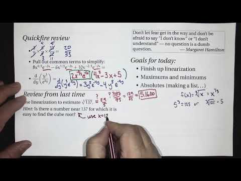 Critical points (Calc 1; Lecture 2-6; Fall 26)