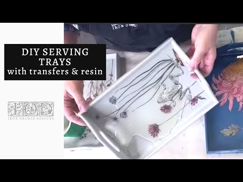 Easy DIY Housewarming Gift & Budget Home Decor | DIY Serving Tray with Epoxy Resin