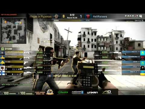 CS:GO NiP vs HellRaisers (dust2) - FACEIT League 2015 Stage 3