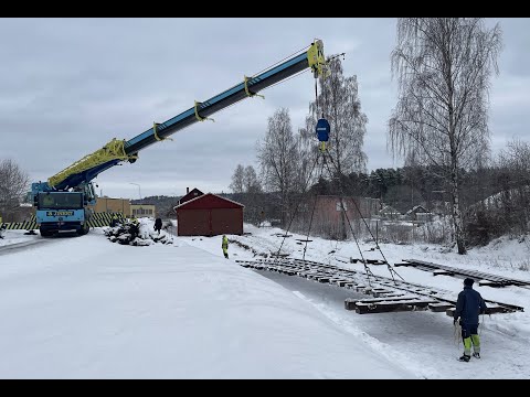 Rälsbussgaraget - det stora lyftet