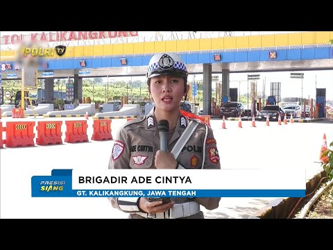 NTMC - PANTAUAN ARUS LALU LINTAS DI GERBANG TOL KALIKANGKUNG, JAWA TENGAH