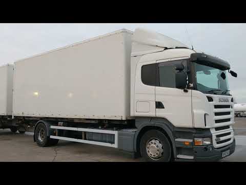New In Stocklist For Sale: SCANIA R310 EURO 4 4X2 DEMOUNTABLE BOX BODY DRAWBAR OUTFIT–2008–BV57 KLD