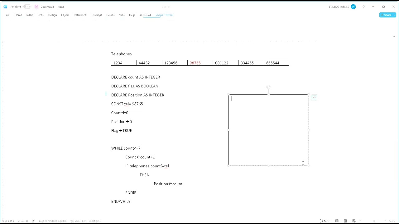 CIE AS-Level Computer Science 9618 Paper 2: Arrays-Efficient Linear Search
