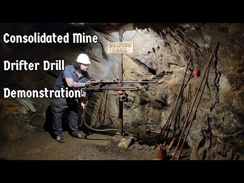 Consolidated Gold Mine Drifter Drill Demonstration - Dahlonega, GA